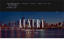 Tablet Screenshot of luxurypropertiesfl.com